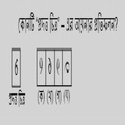 চিত্র  েথকে কোনটি সঠিক ?